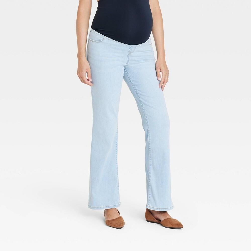 Over Belly High-Rise Denim Maternity Pants - NWT SIZE 8- Power Stretch